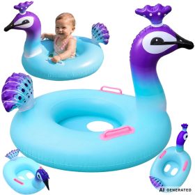 Beleülős baba úszógumi - páva