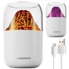Ultrahangos vulkán aromadiffúzor és párásító Led világítással, USB-vel