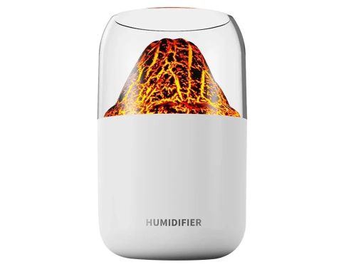 Ultrahangos vulkán aromadiffúzor és párásító Led világítással, USB-vel