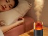 Levegő párásító diffúzor aromaterápiás led megvilágítás ultrahangos