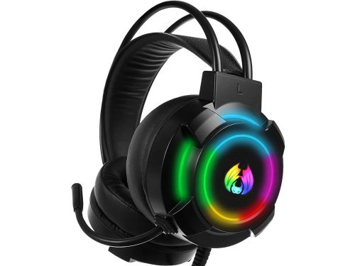 Vezetékes gamer fejhallgató led rgb háttérvilágítással, mikrofonnal 5.1