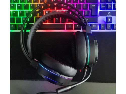 Vezetékes gamer fejhallgató led rgb háttérvilágítással, mikrofonnal 5.1