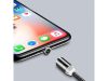 Mágneses töltőkábel 3w1 micro typ-c usb lightning 1m