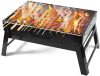 Utazó grill hordozható összecsukható faszén kemping grill
