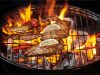 Hordozható kerek turista grill