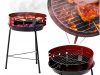 Hordozható kerek turista grill