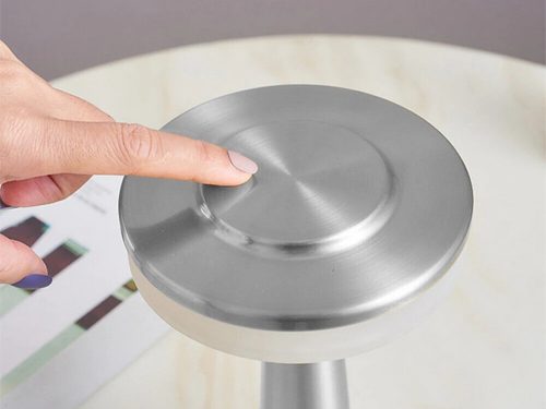 Vezeték nélküli Éjjeli lámpa, asztali érintőlámpa 3 fénymóddal, ezüst
