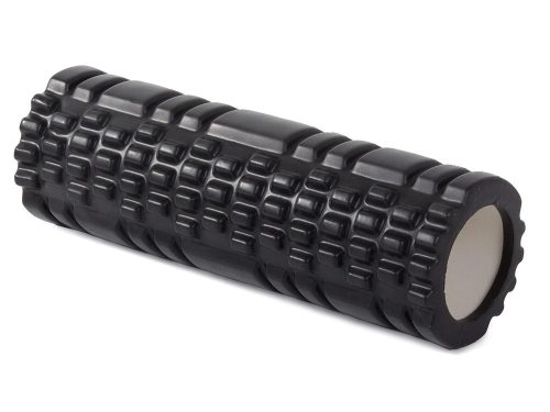 Fekete masszázshenger 30 cm CrossFit edzőgörgő