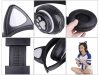 Vezeték nélküli fejhallgató bluetooth rádió fm mp3 cica füles led háttérvilágítással - fekete