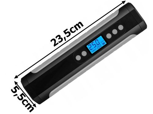 Hordozható elektromos kompresszor LCD kijelzővel, 150 PSI