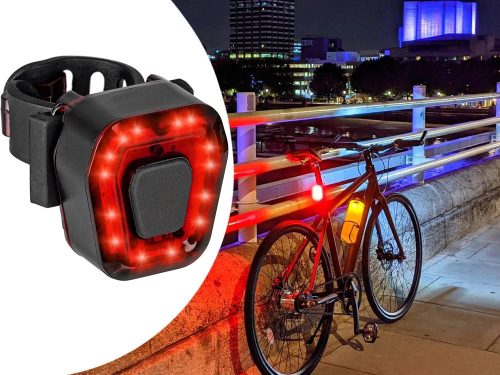Újratölthető Kerékpár hátsó lámpa 14 led USB