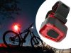 Kerékpár hátsó lámpa 14 led kerékpárhoz piros fény erős hátsó usb akkumulátorhoz