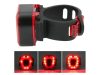 Kerékpár hátsó lámpa 14 led kerékpárhoz piros fény erős hátsó usb akkumulátorhoz