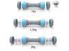 Fitness súlyzók állítható 2 x 2 kg 2 db-os állítható súlyú készlet