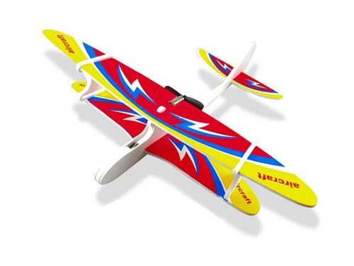 Polisztirol vitorlázó repülő USB tölthető motorral, 28 cm