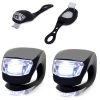 Bike light 2 led első lámpa 2db silicone vízálló vízálló