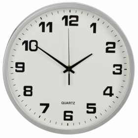   Csendes működésű kerek falióra másodpercmutatóval, 25 cm