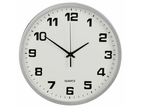 Csendes működésű kerek falióra másodpercmutatóval, 25 cm
