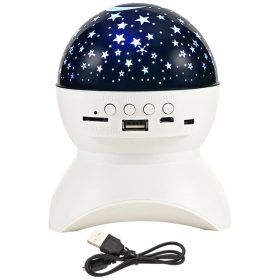   Csillag projektor éjszakai fény led hangszóróval Bluetooth usb projektor