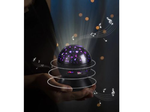 Csillag projektor éjszakai fény led hangszóróval Bluetooth usb projektor