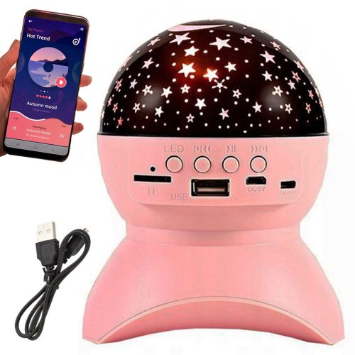 Csillag projektor éjszakai fény csillag led hangszóró kéktooth usb projektor