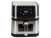 Nagyméretű zsírmentes forró levegős sütő, air fryer, 2400W, 8L - TOBI