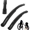 Bike fenders front rear bike fenders universal set of 2 pcs fekete