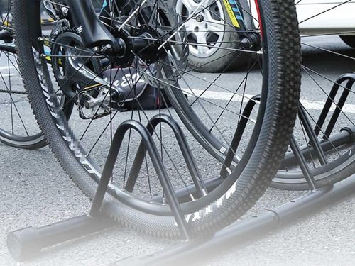 Kerékpár tároló, 3 kerékpár tárolására alkalmas állvány