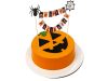 Halloween dekoráció egy torta cupcake picker topper füzér füzér papír