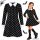 Wednesday Addams ruha, gyerek jelmez álruha farsangra, halloweenre 125-135 méret