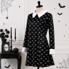 Wednesday Addams ruha, gyerek jelmez álruha farsangra, halloweenre 125-135 méret