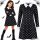 Wednesday Addams ruha, gyerek jelmez álruha farsangra, halloweenre 115-125 méret