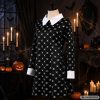 Wednesday Addams ruha, gyerek jelmez álruha farsangra, halloweenre 115-125 méret