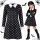 Wednesday Addams ruha, gyerek jelmez álruha farsangra, halloweenre 135-145 méret