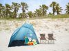 STRAND SÁTOR NAGY TURISZTIKAI KÉPERNYŐ A STRANDON NAPVÉDELEMRE
