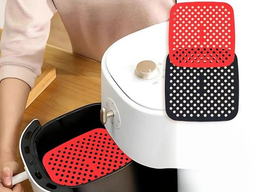 Szilikon Air fryer sütőbetét, 21 cm, négyzet alakú