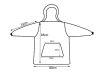 Meleg vastag oversize takaró xxl 2in1 kapucnis