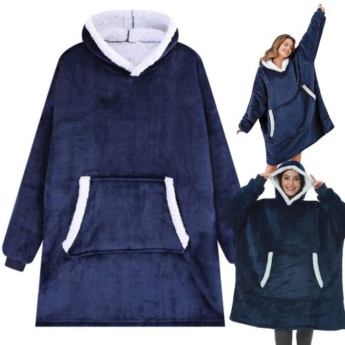 Meleg meleg pulóver oversize takaró xxl 2in1 kapucnival