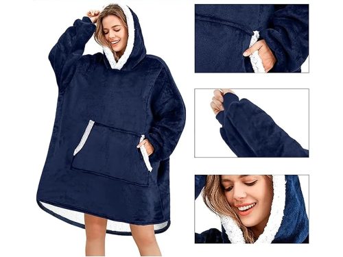 Meleg meleg pulóver oversize takaró xxl 2in1 kapucnival