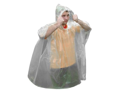 Átlátszó eldobható esőponcsó kapucnival – Univerzális méret