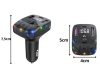 Autó autó mp3/wma továbbító 2xusb + usb c kéktooth 5.3 led qc 3.0