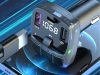 Autó autó mp3/wma továbbító 2xusb + usb c kéktooth 5.3 led qc 3.0