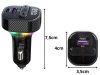 Autós adóvevő fm mp3/wma usb a+usb c 30w kéktooth 5.3 led qc 3.0