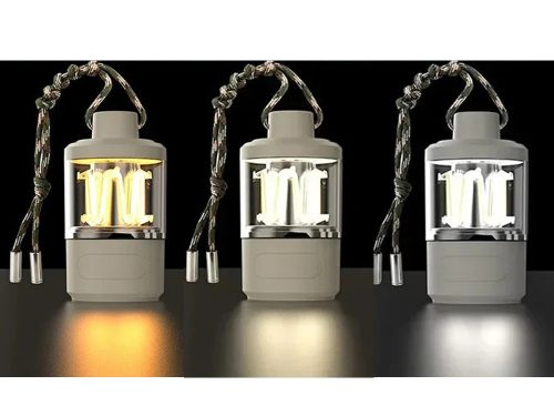 Kemping újratölthető led fáklya lámpa powerbank usb-vel
