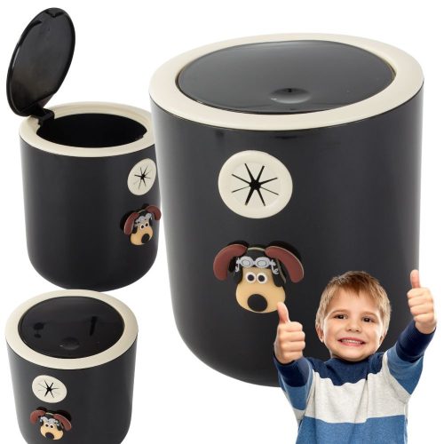 MINI SZEMETESKOSÁR KUTYA GYEREKSZOBÁBA 2L CLICK KICSI KÉZREÁLLÓ