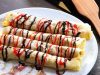 Palacsintasütő spatula sodrófával a palacsintás omletthez