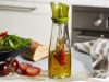 Olaj és ecet üveg üveg adagoló gyógynövény adagolóval 0.5l