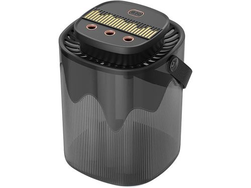 Ultrahangos levegő párásító és aroma diffúzor rgb háttérvilágítással - 3L, fekete