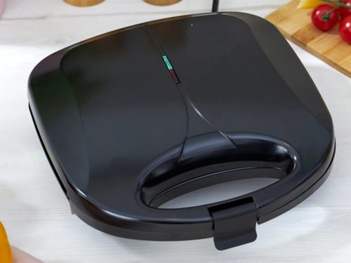 Elektromos melegszendvics, bermuda sütő 750W, fekete