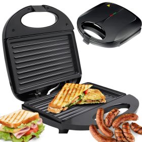 Tapadásmentes panini, tortilla, szendvicssütő, 750W